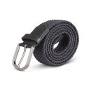 Stretchgürtel aus Stoff stufenlos Anthrazit 85cm