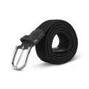Stretchgürtel geflochten aus Stoff "Stretch" Unisex Schwarz 85cm