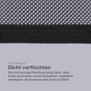 Stretchgürtel geflochten aus Stoff "Stretch" Unisex Schwarz 85cm