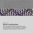 Stretchgürtel - 85cm - Beige/Blau/Braun
