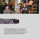 Stretchgürtel geflochten aus Stoff "Stretch" Unisex Beige/Blau/Braun 85cm