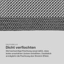 Stretchgürtel geflochten aus Stoff "Stretch" Unisex Schwarz & Weiß 85cm