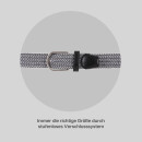 Stretchgürtel - 85cm - Weiß & Schwarz
