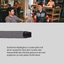 Stretchgürtel geflochten aus Stoff "Stretch" Unisex Weiß & Schwarz 85cm