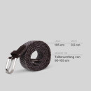 Stretchgürtel - 85cm - Braun & Grau