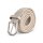 Stretchgürtel aus Stoff stufenlos Creme 105cm