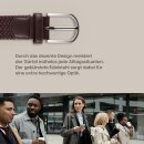 Stretchgürtel geflochten aus Stoff "Stretch" Unisex Dunkelbraun 105cm