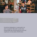 Stretchgürtel aus Stoff stufenlos Silber 105cm