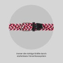 Stretchgürtel - 105cm - Rot/Blau/Weiß