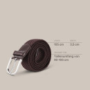 Stretchgürtel - 125cm - Dunkelbraun