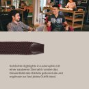 Stretchgürtel geflochten aus Stoff "Stretch" Unisex Dunkelbraun 125cm