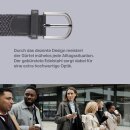 Stretchgürtel geflochten aus Stoff "Stretch" Unisex Anthrazit 125cm