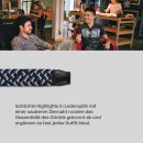 Stretchgürtel geflochten aus Stoff "Stretch" Unisex Grau/Blau/Schwarz 125cm