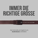 Stoffgürtel 130 x 3,0cm - Braun