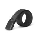 Stoffgürtel 130 x 3,8cm - Schwarz