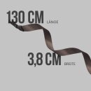 Stoffgürtel 130 x 3,8cm - Braun