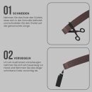 Stoffgürtel 130 x 3,8cm - Braun