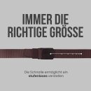 Stoffgürtel 130 x 3,8cm - Braun