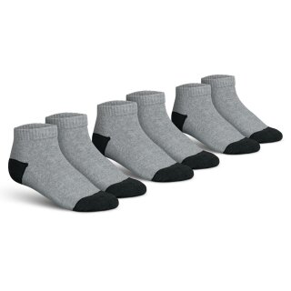 Sneaker Arbeits-Socken - 3er Pack - 43-46 - Hellgrau