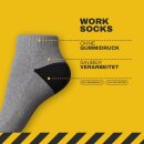 Sneaker Arbeits-Socken - 3er Pack - 43-46 - Hellgrau