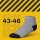 Sneaker Arbeits-Socken - 3er Pack - 43-46 - Hellgrau
