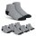 Sneaker Arbeits-Socken - 6er Pack - 39-42 - Hellgrau
