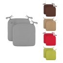 Stuhlkissen Sitzkissen mit Haltebändern Canvas 38x38cm