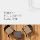 Stuhlkissen Sitzkissen mit Haltebändern Canvas Hellbraun 38x38cm 2er-Pack