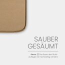 Stuhlkissen Sitzkissen mit Haltebändern Canvas Hellbraun 38x38cm 2er-Pack