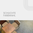 Stuhlkissen Sitzkissen mit Haltebändern Canvas  Hellbraun 38x38x2cm ( 2er Pack )