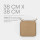 Stuhlkissen Canvas Hellbraun 38x38x2cm (2er Pack)