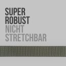 Stoffgürtel "mit abnehmbarer Schnalle" - 2er Pack 130 x 3,8cm - Olivgrün