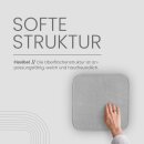 Stuhlkissen Struktur "2er Pack" Hellgrau 38x38x2cm (2er Pack)