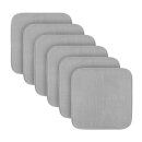 Stuhlkissen Struktur "2er Pack" Hellgrau 38x38x2cm (6er Pack)