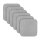 Stuhlkissen Struktur 38x38 cm Hellgrau 6er Pack