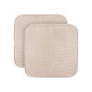 Stuhlkissen Struktur "2er Pack" Creme 38x38x2cm...