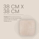 Stuhlkissen Struktur "2er Pack" Creme 38x38x2cm (2er Pack)