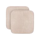 Stuhlkissen Struktur 38x38 cm Creme 2er Pack