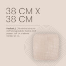 Stuhlkissen Struktur 38x38 cm Creme 2er Pack