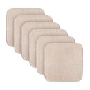 Stuhlkissen Struktur "2er Pack" Creme 38x38x2cm...
