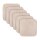 Stuhlkissen Struktur 38x38 cm Creme 6er Pack