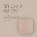 Stuhlkissen Struktur 38x38 cm Beige 2er Pack