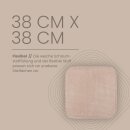 Stuhlkissen Struktur 38x38 cm Beige 4er Pack