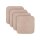 Stuhlkissen Struktur 38x38 cm Beige 4er Pack