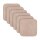 Stuhlkissen Struktur 38x38 cm Beige 6er Pack