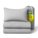 Reise Bettenset 2-tlg. inkl. Beutel Hellgrau