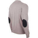 Cardigan Strickjacke - M L XL XXL meliert - beige - taupe L