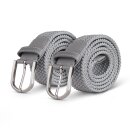 Stretchgürtel 2er Pack 105cm Silber