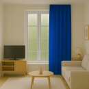 Gardine Blickdicht "Ellen" mit Universalband - 140x245 cm - Blau