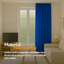 Gardine Blickdicht "Ellen" mit Universalband - 140x245 cm - Blau